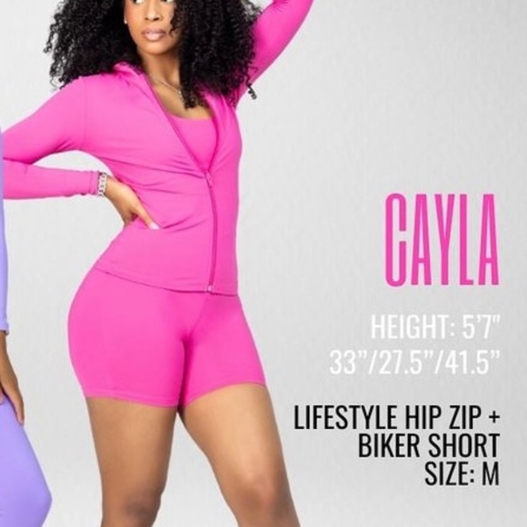 HOT PINK HIP ZIP JACKET - Picture 1 of 3